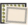 Awards & Certificates*Hayes Art Deco Certificate Set, 9" x 12", Black, 110/Set (H-VA437)