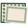 Awards & Certificates*Hayes Art Deco Certificate Set, 9" x 12", Green, 110/Set (H-VA436)