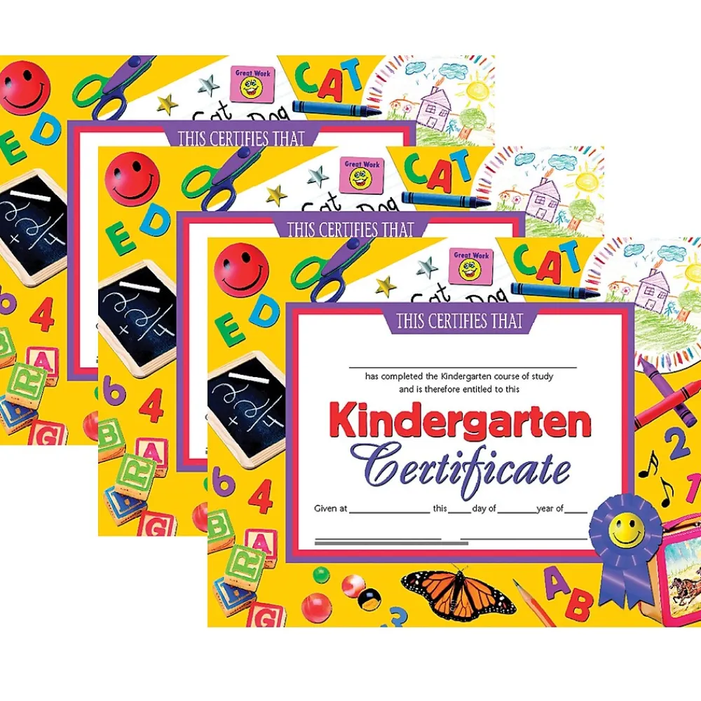 Awards & Certificates*Hayes Completion Certificates, 8.5" x 11", Multicolor, 3/Bundle (H-VA701-3)