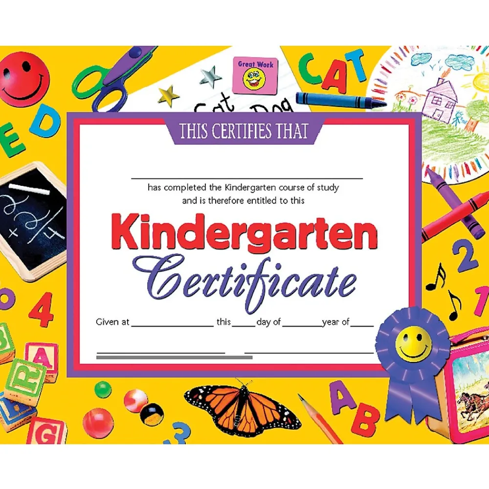 Awards & Certificates*Hayes Completion Certificates, 8.5" x 11", Multicolor, 3/Bundle (H-VA701-3)
