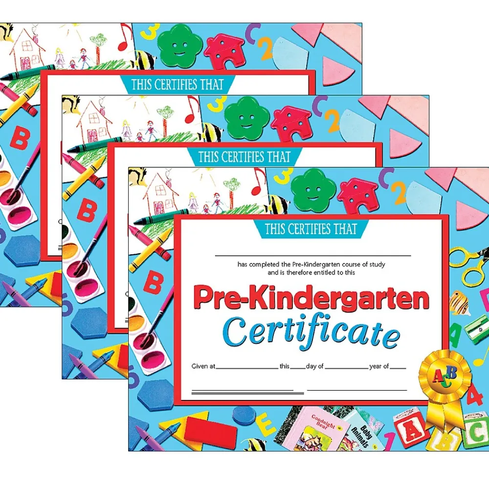 Awards & Certificates*Hayes Completion Certificates, 8.5" x 11", Multicolor, 3/Bundle (H-VA699-3)