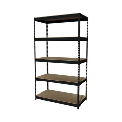 Shelving*Iron Horse Hirsh 3800 lb. Rivet Series 5-Shelf Metal Unit, 48"W, Black (19454)