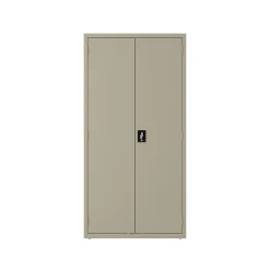 Storage Cabinets*Hirsh 72" Steel Wardrobe Cabinet with 4 Shelves, Putty (22631)