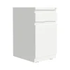 File Cabinets*Hirsh 2-Drawer Mobile Vertical File Cabinet, Letter Size, Lockable, 27.75"H x 15"W x 19.88"D, White (25033)