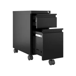 File Cabinets*Hirsh 2-Drawer Mobile Vertical File Cabinet, Letter/Legal Size, Lockable, 21.75