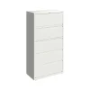 File Cabinets*Hirsh HL10000 Series 5-Drawer Lateral File Cabinet, Locking, Letter/Legal, White, 36" (23703)