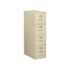 File Cabinets*HON 510 Series 4 Drawer Vertical File Cabinet, Letter Size, Lockable, 52"H x 15"W x 25"D, Putty (514PL)