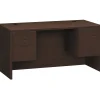 Computer Desks*HON 10500 Series Double Pedestal Desk, 2 Box/2 File Drawers, 60"W, Mocha Finish (10573MOMO)