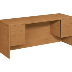 Office Desks*HON 10500 Series Kneespace Credenza 72"W, Harvest, 29 1/2"H x 72"W x 24"D