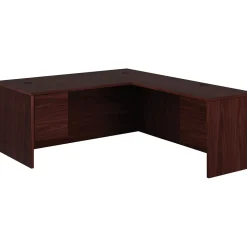 L-Desks*HON 10500 Series Right L-Shaped Office Desk, 72"W, Mahogany