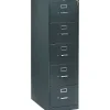 File Cabinets*HON ® 310 Series Vertical File Cabinet, Legal, 5-Drawer, Charcoal, 26 1/2"D