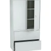 File Cabinets*HON Brigade 800 Series Lateral File Cabinet, A4/Legal/Letter, 2-Drawer, Light Gray, 19 1/4"Depth