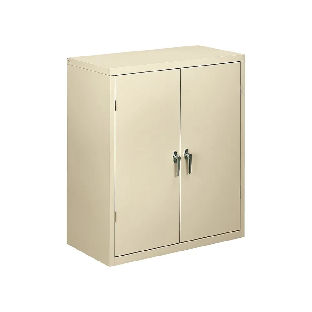 Storage Cabinets*HON Brigade 42" Steel Storage Cabinet with 3 Shelves, Putty (SC1842L)