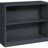 Bookcases*HON Brigade 29"H 2-Shelf Bookcase, Charcoal (S30ABCS)