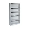 Bookcases*HON Brigade 5-Shelf 71"H Bookcase, Light Gray Steel (HS72ABCQ)