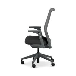 Office Chairs*HON Cipher Mesh/Fabric Swivel Task Chair, Black/Charcoal (HCFRT.STC.H.S.IC.CU10.TC00.AL.ST.SB.S)
