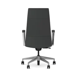 Office Chairs*HON Cofi Fabric Swivel Executive Chair, Black/Polished Aluminum (HCFEU.W0.STC.P.H.UR10.CHSTC09.PA)