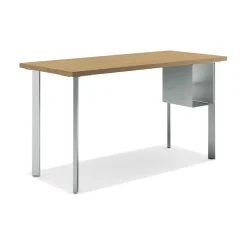 Office Desks*HON Coze 42"W Desk w/U-Storage, and Silver (RPL2442N1P6S) Natural Recon