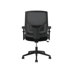 Office Chairs*HON Crio High-Back Task Chair, Mesh Back, Adjustable Arms, Adjustable Lumbar, Black Leather (BSXVL581SB11T)