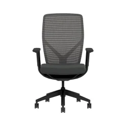 Office Chairs*HON Flexion Fabric/Mesh Swivel Task Chair, Black (HFXT1.F0.STC.A.H.IM.UR10.NL.SB.T)