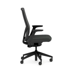 Office Chairs*HON Flexion Fabric/Mesh Swivel Task Chair, Black (HFXT1.F0.STC.A.H.IM.UR10.NL.SB.T)