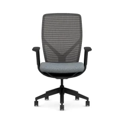 Office Chairs*HON Flexion Fabric/Mesh Task Chair, Basalt/Black (HFXT1.F0.STC.A.H.IM.APX25.NL.SB.T)