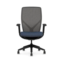 Office Chairs*HON Flexion Fabric/Mesh Task Chair, Black/Navy (HFXT1.F0.STC.A.H.IM.APX13.NL.SB.T)