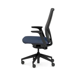 Office Chairs*HON Flexion Fabric/Mesh Task Chair, Black/Navy (HFXT1.F0.STC.A.H.IM.APX13.NL.SB.T)