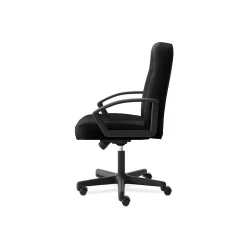Office Chairs*HON High-Back Executive Chair, Center-Tilt, Fixed Arms, Black Fabric (BSXVL601VA10)