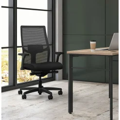 Ergonomic Chairs*HON Ignition 2.0 Mesh/Fabric Computer and Desk Chair, Black (I2M2AMLC10TK) Black Fabric