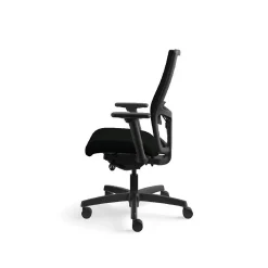 Ergonomic Chairs*HON Ignition 2.0 Mesh/Vinyl Mid-Back Task Chair, Adjustable Arms, Black (12M2AMLU10TK) Black Vinyl