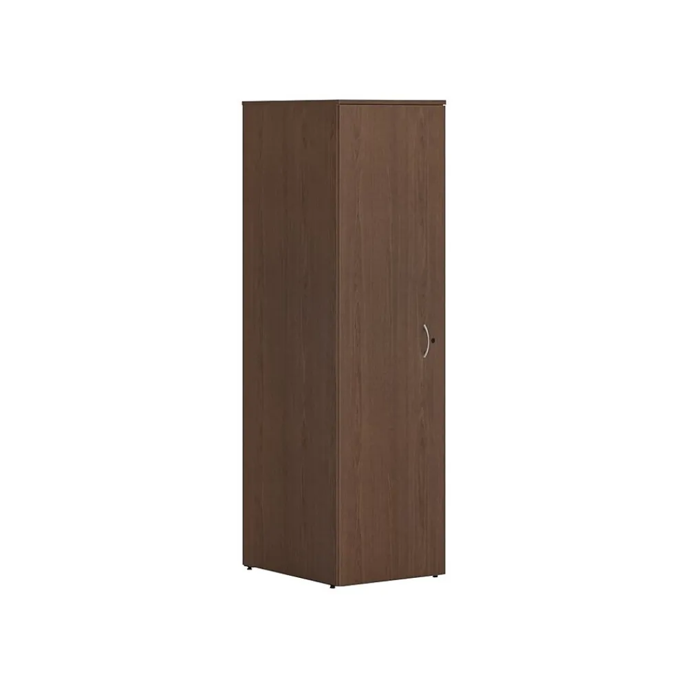 Storage Cabinets*HON Mod 65" Wardrobe with 1 Shelf, Sepia Walnut (HLPLW1824.LSE1)