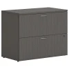File Cabinets*HON Mod 2-Drawer Lateral File Cabinet, Locking, Letter/Legal, Slate Teak, 36" (LLF3620L2LS1)