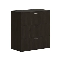 File Cabinets*HON Mod 3-Drawer Lateral File Cabinet, Locking, Letter/Legal, Java Oak, 36" (HLPLLF3620L3.LJA1)