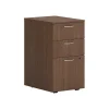File Cabinets*HON Mod 3-Drawer Mobile Vertical File Cabinet, Letter/Legal Size, Lockable, 28"H x 15"W x 20"D, Sepia Walnut (PLPMBBFLE1)