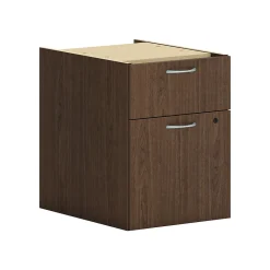 File Cabinets*HON Mod 2-Drawer Mobile Vertical File Cabinet, Letter/Legal Size, Lockable, 20"H x 15"W x 20"D, Sepia Walnut (PLPHBFLE1)