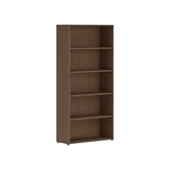 Bookcases*HON Mod 65"H 5-Shelf Bookcase, Sepia Walnut (HLPLBC3013B5.LSE1)