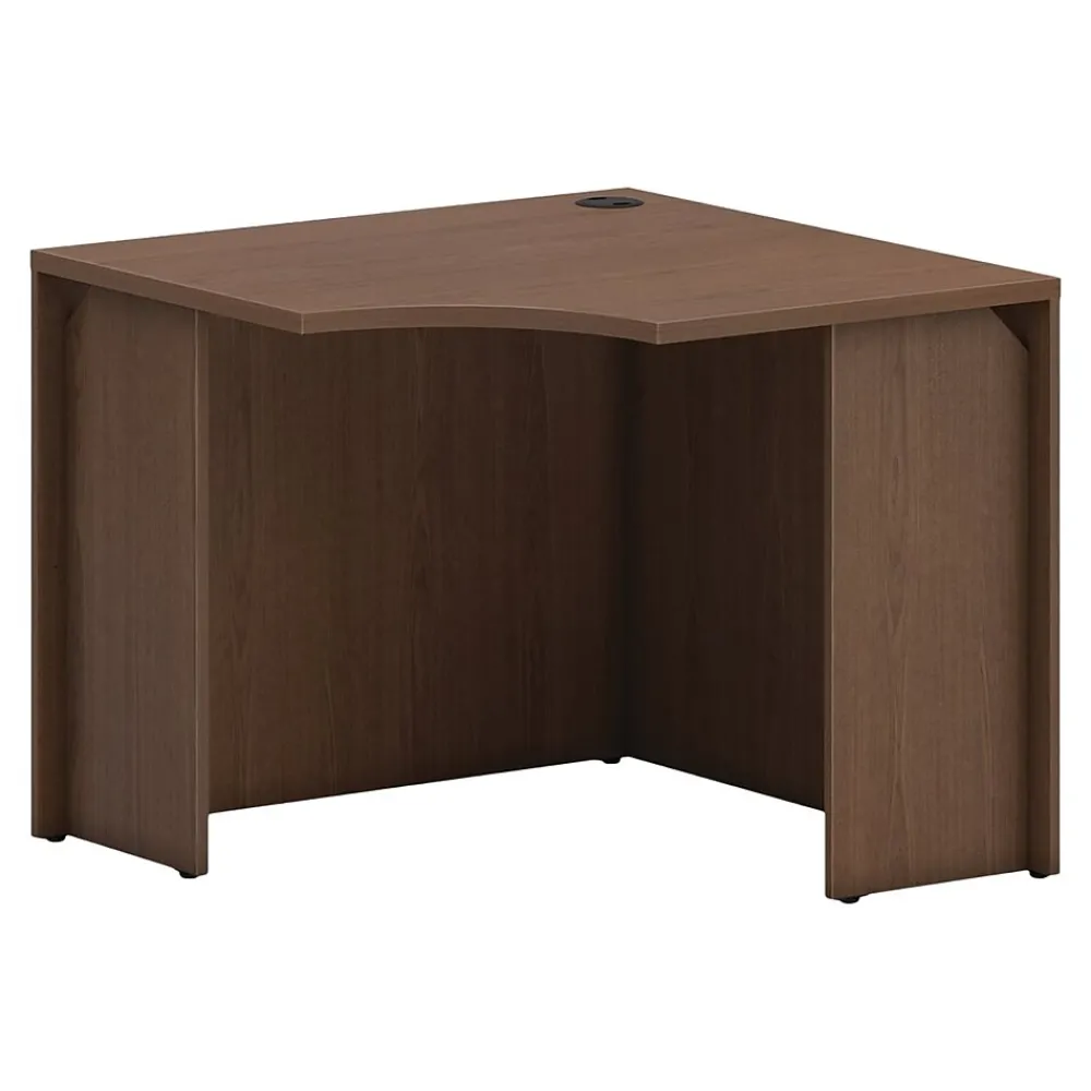Corner Desks*HON Mod 36"W Corner Desk Shell, Sepia Walnut (HLPLCS36.LSE1)