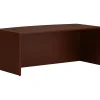 Office Desks*HON Mod 72"W Desk Shell, Traditional Mahogany (HLPLDS7236B.LTM1)