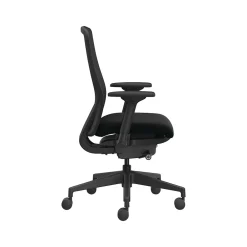 Office Chairs*HON Nucleus Ergonomic Fabric/Mesh Swivel Task Chair, Black (HNR1KD.Y2.STC.A.H.IM.CU10.BL.SB.T)