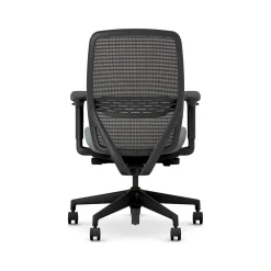 Office Chairs*HON Nucleus Fabric/Mesh Swivel Task Chair, Basalt/Black (HNR1KD.Y2.STC.A.H.IM.APX25.BL.SB.T)