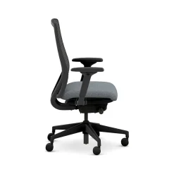 Office Chairs*HON Nucleus Fabric/Mesh Swivel Task Chair, Basalt/Black (HNR1KD.Y2.STC.A.H.IM.APX25.BL.SB.T)