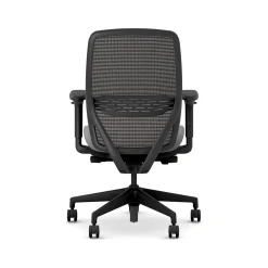 Office Chairs*HON Nucleus Fabric/Mesh Swivel Task Chair, Frost/Black (HNR1KD.Y2.STC.A.H.IM.CU22.BL.SB.T)