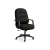Office Chairs*HON Pillow-Soft Leather Executive Chair, Black (2091SR11T)