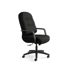 Office Chairs*HON Pillow-Soft Leather Executive Chair, Black (2091SR11T)