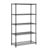 Shelving*Honey-Can-Do 5-Shelf Metal Unit, 36"W, Black (SHF-09627)