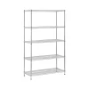 Shelving*Honey-Can-Do 5-Shelf Metal Unit, 42"W, Chrome (SHF-01441)
