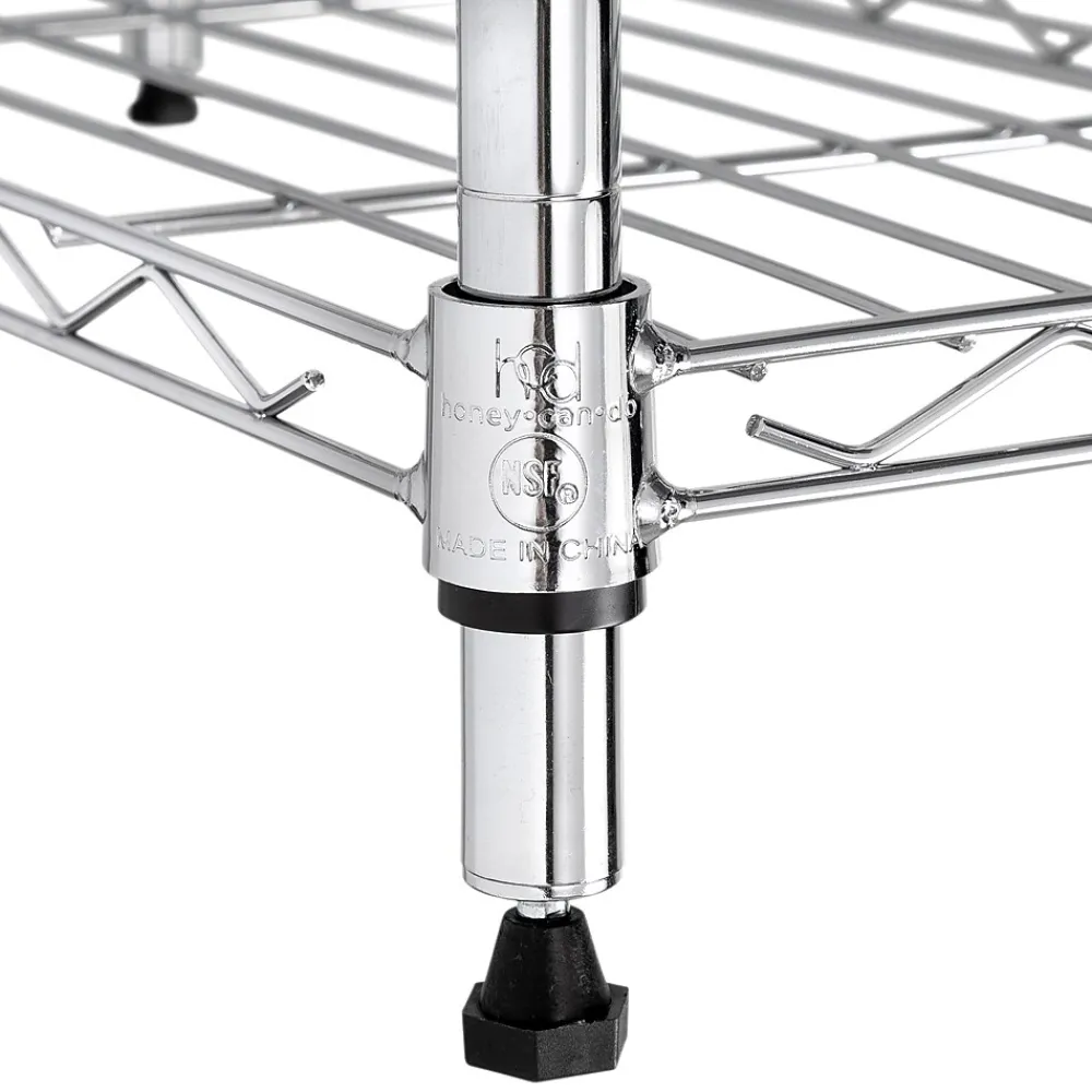 Shelving*Honey-Can-Do 6-Tier Compact Triangle Corner Shelving Unit, Chrome (SHF-10025)