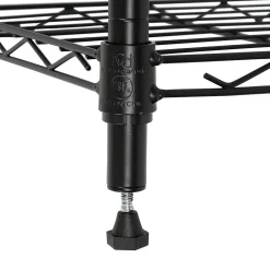 Shelving*Honey-Can-Do 6-Tier Compact Triangle Corner Shelving Unit, Black (SHF-10005)