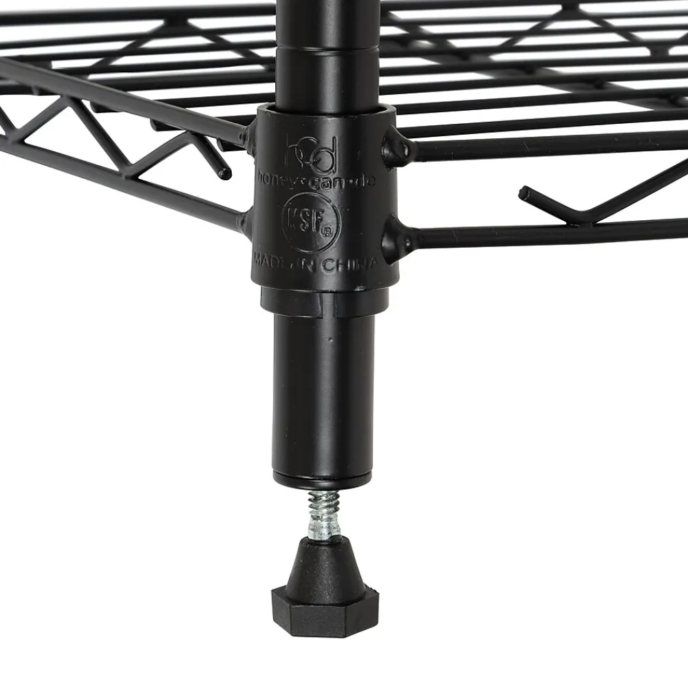 Shelving*Honey-Can-Do 6-Tier Compact Triangle Corner Shelving Unit, Black (SHF-10005)